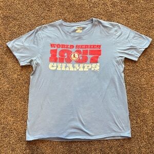 NWOT St Louis Cardinals Fanatics Light Blue 1987 World Series Champs Graphic Tee